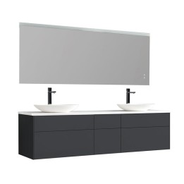 Koupelnový nábytek – set StoneArt Venice VE-2000pro-3 tmavě šedý 200×52