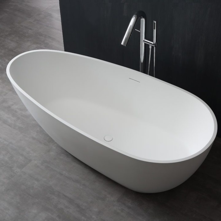 Volně stojící vana StoneArt BS-525 bílá 185×83 matná