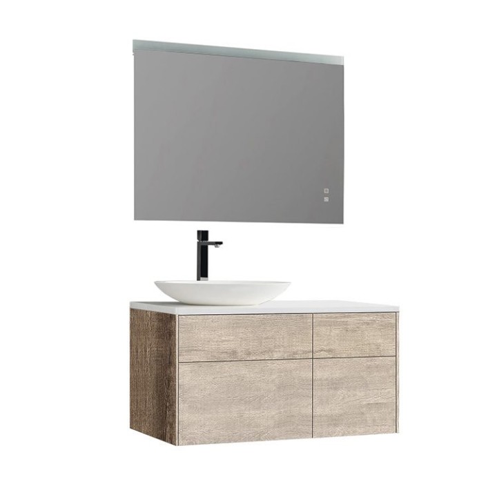 Koupelnový nábytek – set StoneArt Venice VE-1010pro-3 dubový světlý 100×52 levé provedení