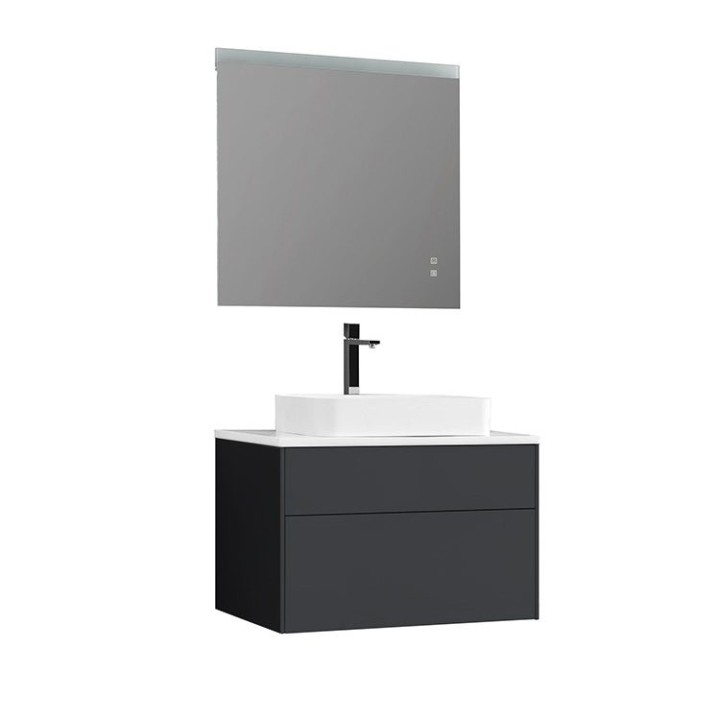 Koupelnový nábytek – set StoneArt Venice VE-0800pro-5 tmavě šedý 80×52