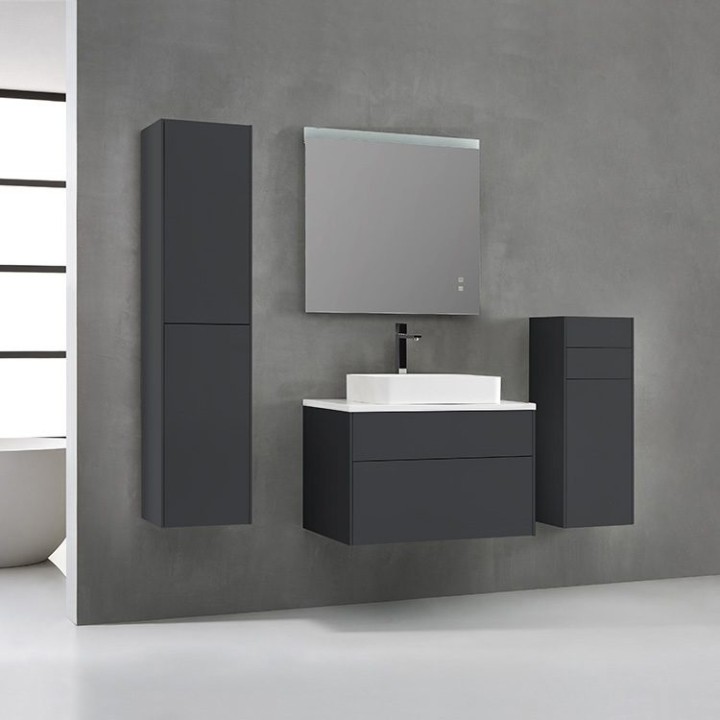 Koupelnový nábytek – set StoneArt Venice VE-0800pro-5 tmavě šedý 80×52