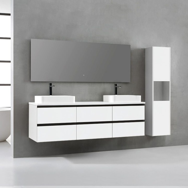 Koupelnová skříňka StoneArt Monte Carlo MC-1800pro-5 bílá 180×52