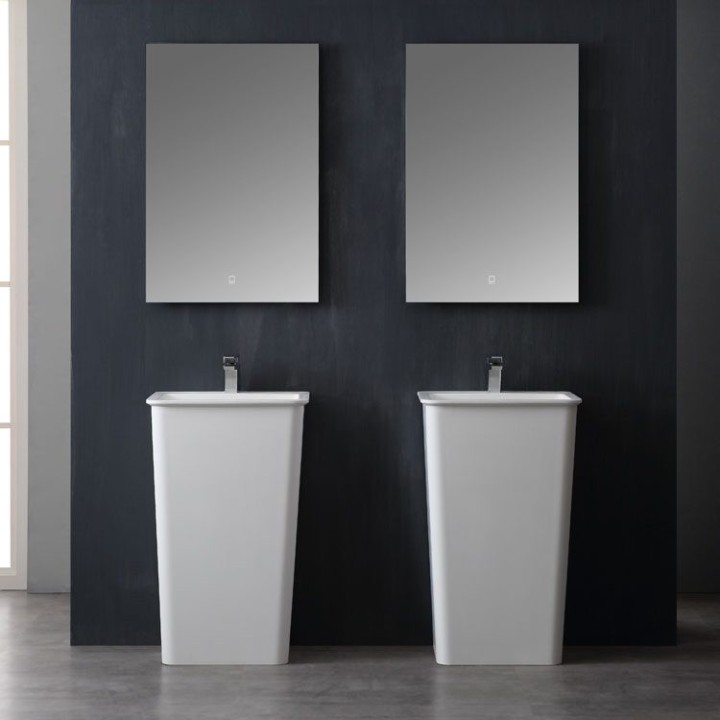 Volně stojící umyvadlo StoneArt LZ502 bílé 51×43 matné