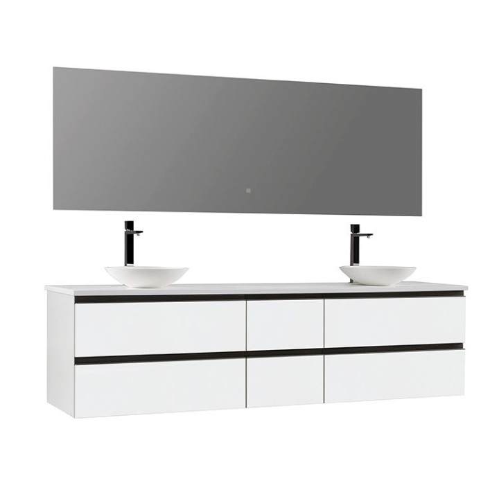 Koupelnový nábytek – set StoneArt Monte Carlo MC-2000pro-4 bílý 200×52