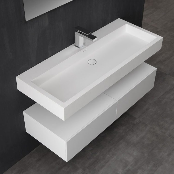 Koupelnová skříňka StoneArt LP4512 bílá 120×48 matná