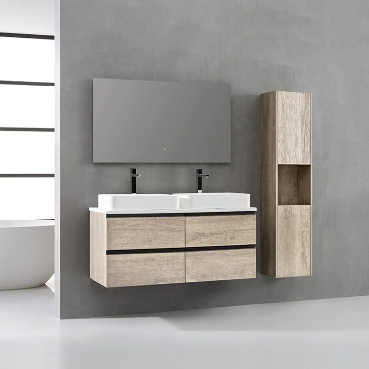 Koupelnová skříňka StoneArt Monte Carlo MC-1200pro-5 dubová světlá 120×52