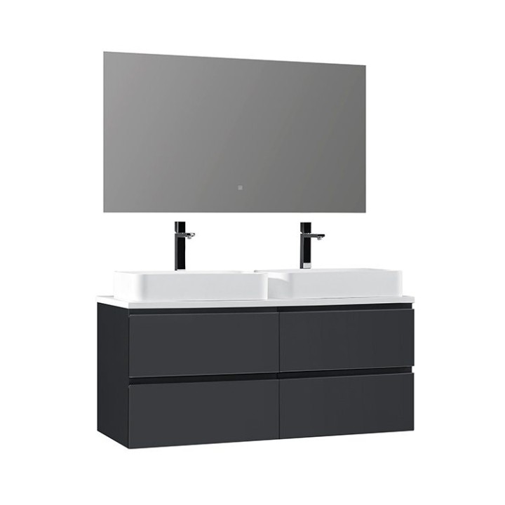 Koupelnový nábytek – set StoneArt Monte Carlo MC-1200pro-5 tmavě šedý 120×52