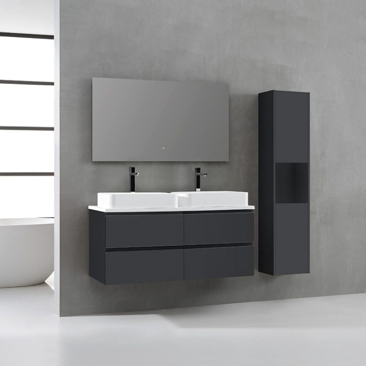 Koupelnový nábytek – set StoneArt Monte Carlo MC-1200pro-5 tmavě šedý 120×52