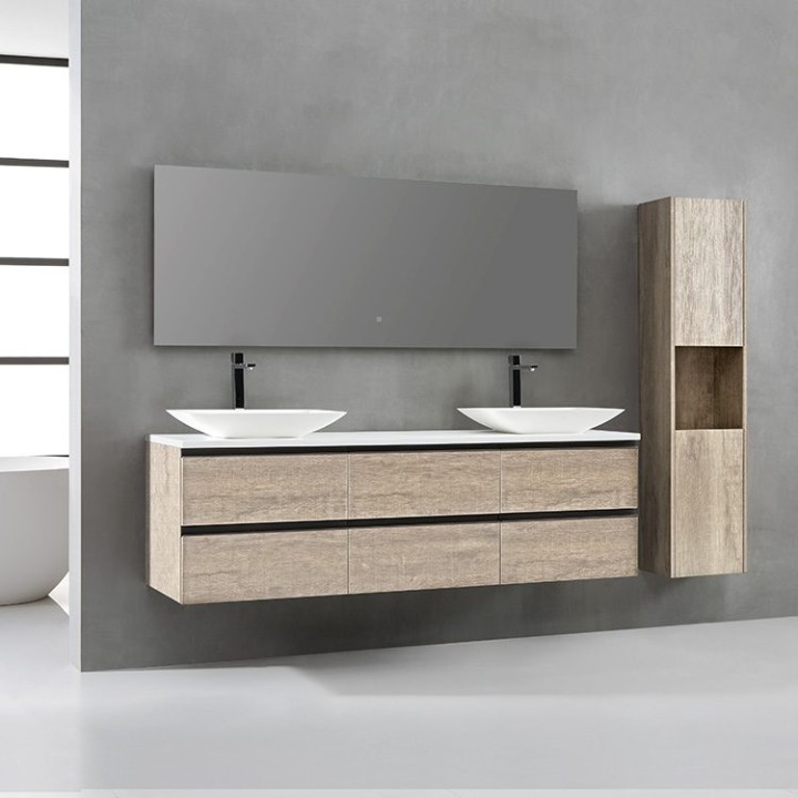 Koupelnový nábytek – set StoneArt Monte Carlo MC-1800pro-1 dubový světlý 180×52