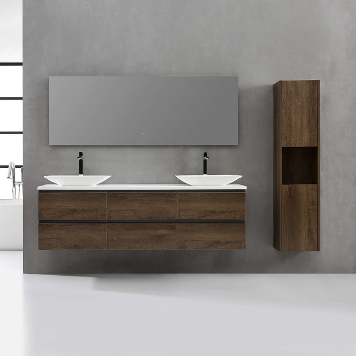 Koupelnový nábytek – set StoneArt Monte Carlo MC-1800pro-1 dubový světlý 180×52