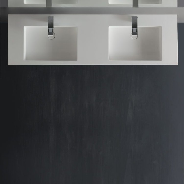 Umyvadlo StoneArt LP4516 z minerálního kamene bílé 160×48 matné