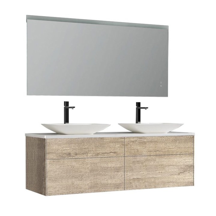 Koupelnový nábytek – set StoneArt Venice VE-1600pro-1 dubový světlý 160×52