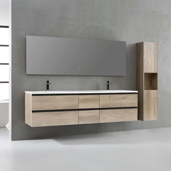 Koupelnový nábytek – set StoneArt Monte Carlo MC-2000 dubový světlý 200×52