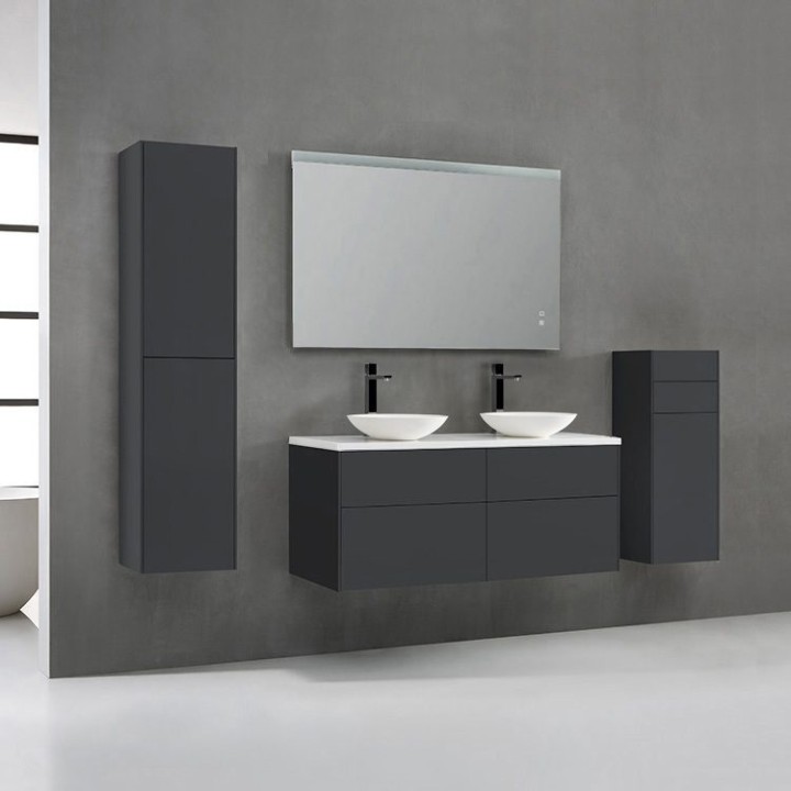 Koupelnový nábytek – set StoneArt Venice VE-1200pro-4 tmavě šedý 120×52
