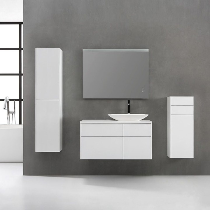 Koupelnová skříňka StoneArt Venice VE-1010pro-1 dubová tmavá 100×52 pravé provedení