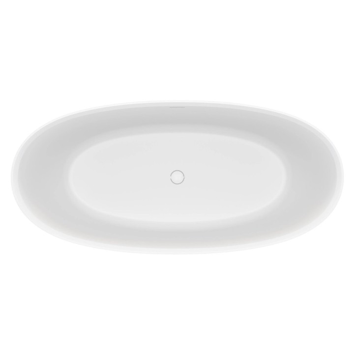 Sarezzo volně stojící vana | 170×80 cm solid surface matná bílá
