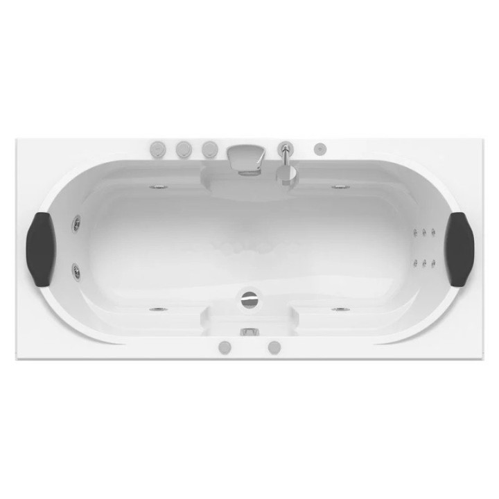 Vířivá vana Nordic Brass | pro 2 osoby 180×90 cm vodní masáž