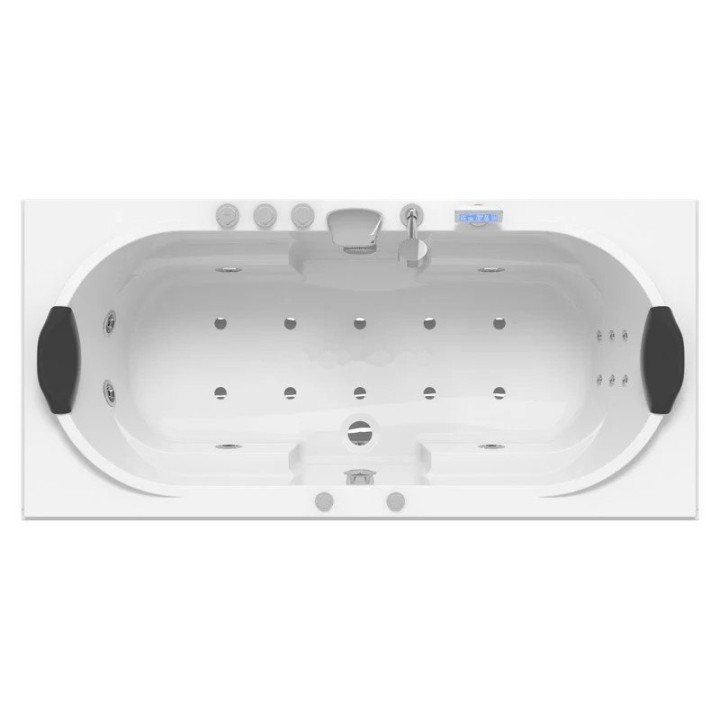 Vířivá vana Nordic Silver | pro 2 osoby 180×90 cm vodní masáž