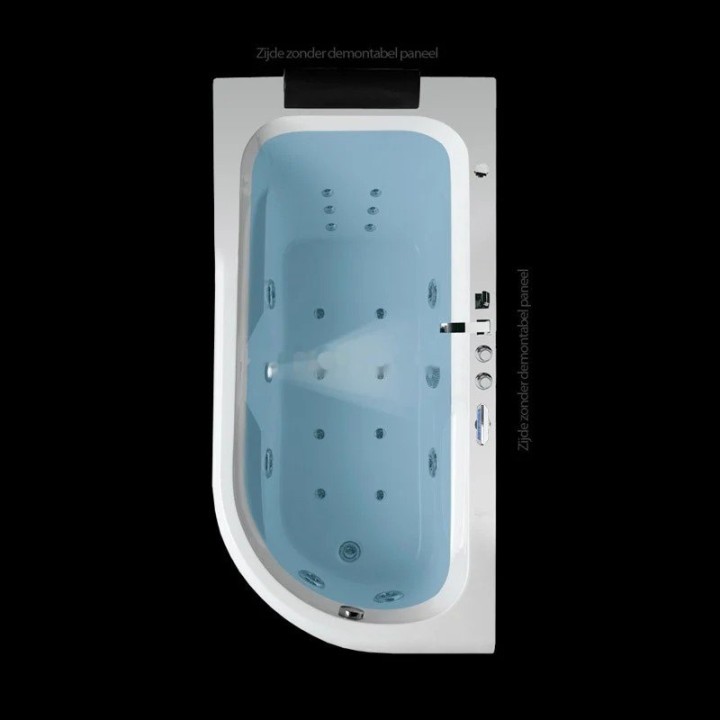 Vířivá vana Pacific Silver | pro 1 osobu levá 170×85 cm vodní masáž