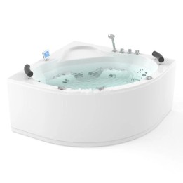 Vířivá vana Atlantic Platinum | pro 2 osoby 150×150 cm vodní a vzduchová masáž s turbem
