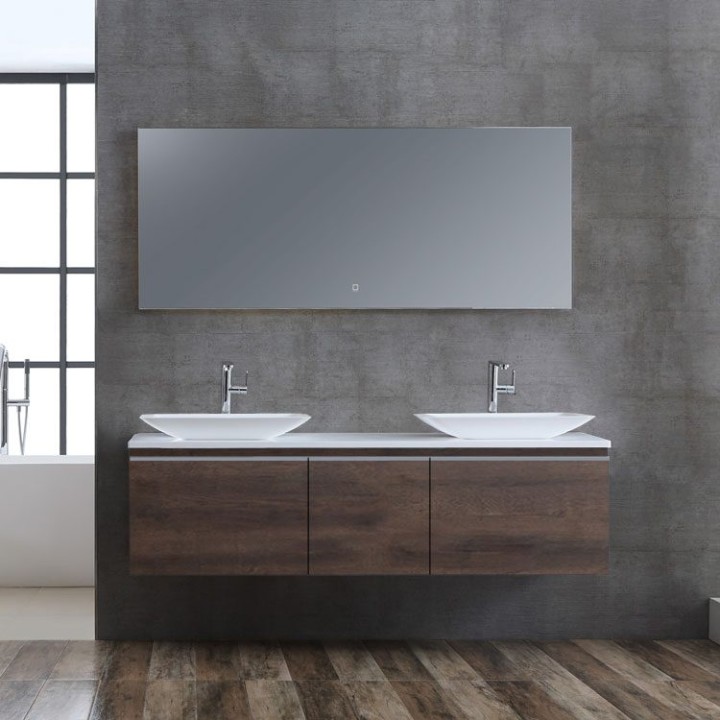Koupelnová skříňka StoneArt Milano ME-1600pro-1 dubová tmavá 160×45