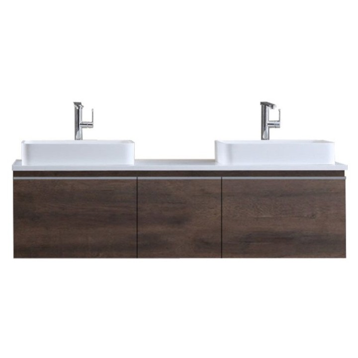 Koupelnová skříňka StoneArt Milano ME-1600pro-5 dubová tmavá 160×45