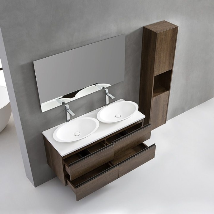 Koupelnová skříňka StoneArt Monte Carlo MC-1200pro-3 tmavě šedá 120×52