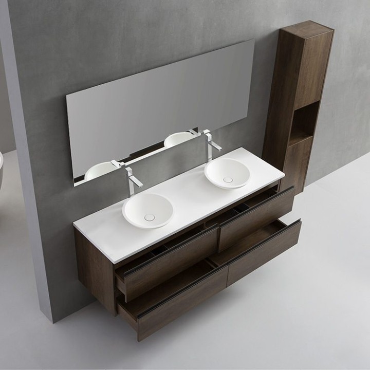 Koupelnová skříňka StoneArt Monte Carlo MC-1600pro-4 dubová světlá 160