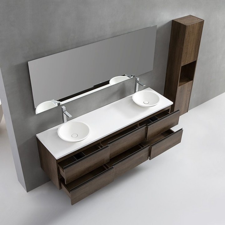 Koupelnová skříňka StoneArt Monte Carlo MC-1800pro-4 dubová světlá 180