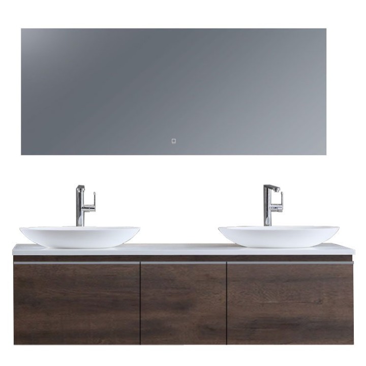 Koupelnový nábytek – set StoneArt Milano ME-1600pro-3 dubový tmavý 160