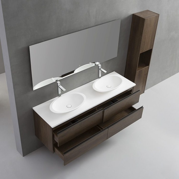 Koupelnový nábytek – set StoneArt Monte Carlo MC-1600pro-3 bílý 160×52