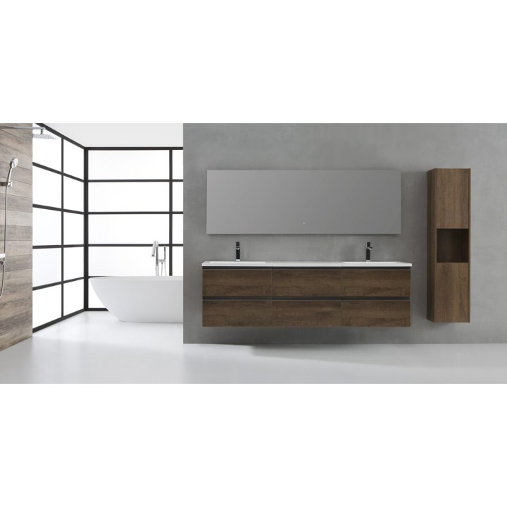 Koupelnový nábytek – set StoneArt Monte Carlo MC-1800 tmavě šedý 180×5
