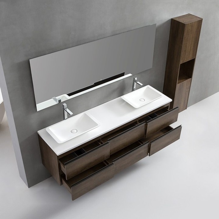 Koupelnový nábytek – set StoneArt Monte Carlo MC-1800pro-1 dubový tmav
