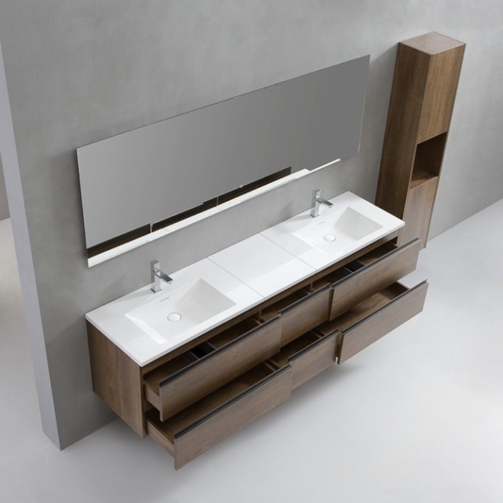 Koupelnový nábytek – set StoneArt Monte Carlo MC-2000 dubový tmavý 200