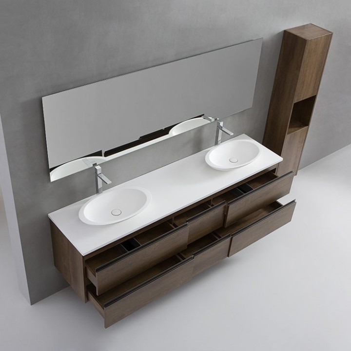 Koupelnový nábytek – set StoneArt Monte Carlo MC-2000pro-3 dubový tmav