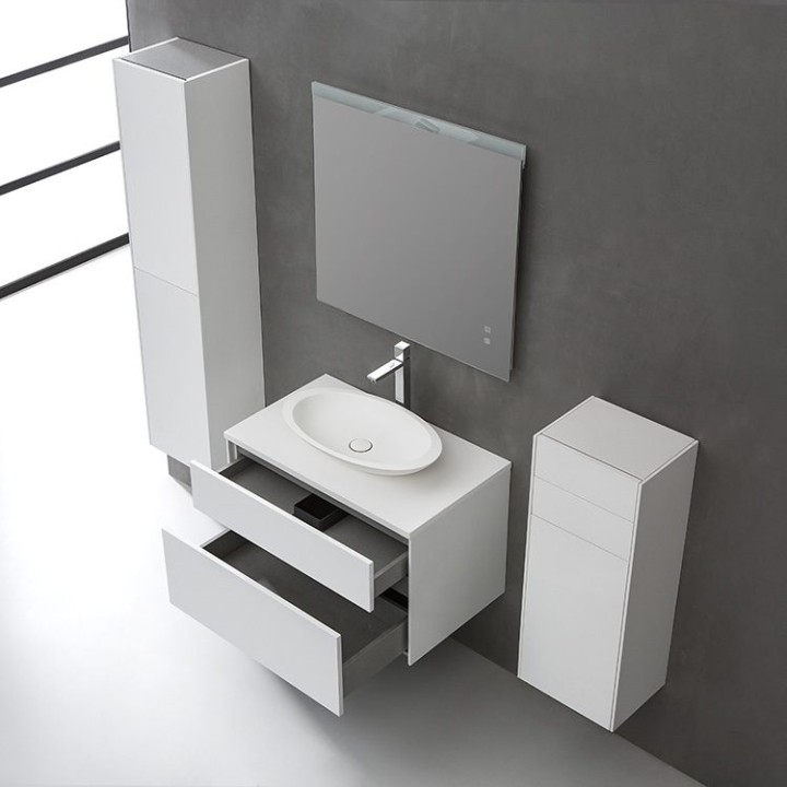Koupelnový nábytek – set StoneArt Venice VE-0800pro-3 tmavě šedý 80×52