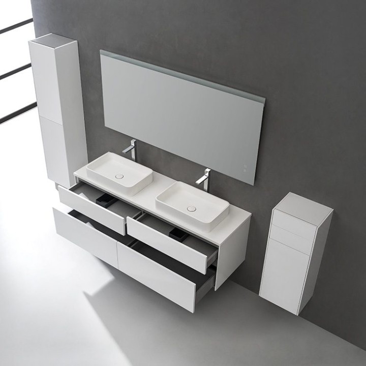 Koupelnový nábytek – set StoneArt Venice VE-1600pro-5 bílý 160×52