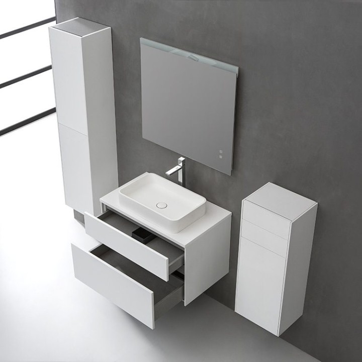 Koupelnová skříňka StoneArt Venice VE-0800pro-1 dubová světlá 80×52