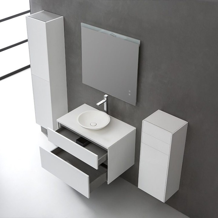 Koupelnová skříňka StoneArt Venice VE-0800pro-4 tmavě šedá 80×52