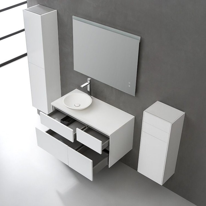 Koupelnová skříňka StoneArt Venice VE-1010pro-4 bílá 100×52 levé prove