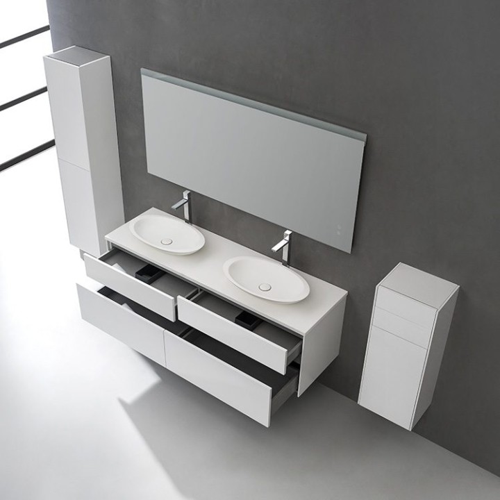 Koupelnová skříňka StoneArt Venice VE-1600pro-3 dubová tmavá 160×52