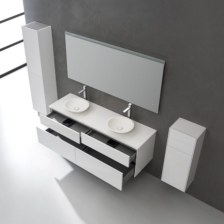 Koupelnová skříňka StoneArt Venice VE-1600pro-4 dubová světlá 160×52