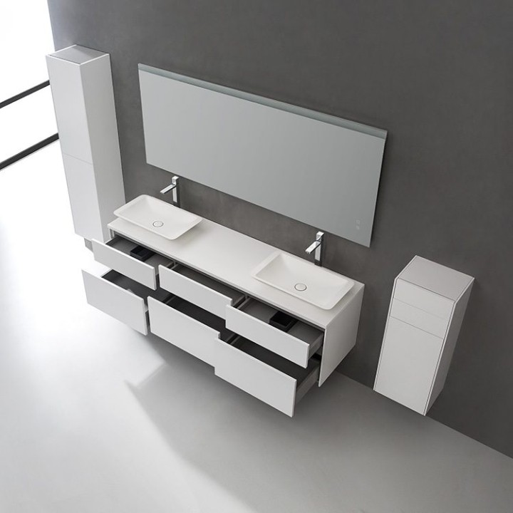 Koupelnová skříňka StoneArt Venice VE-1800pro-1 tmavě šedá 180×52