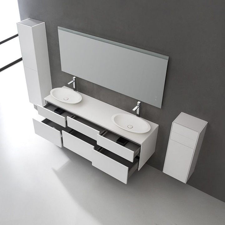 Koupelnová skříňka StoneArt Venice VE-1800pro-3 dubová tmavá 180×52
