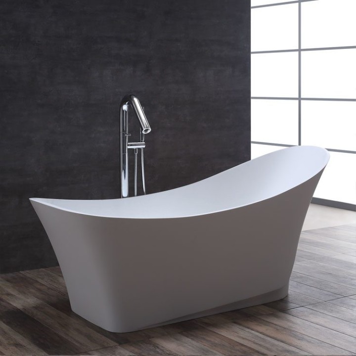 Volně stojící vana StoneArt BS-501 bílá 165×74 lesklá