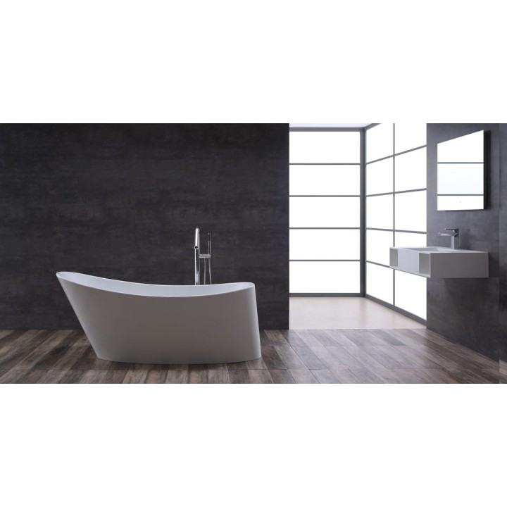 Volně stojící vana StoneArt BS-503 bílá 179×80 lesklá