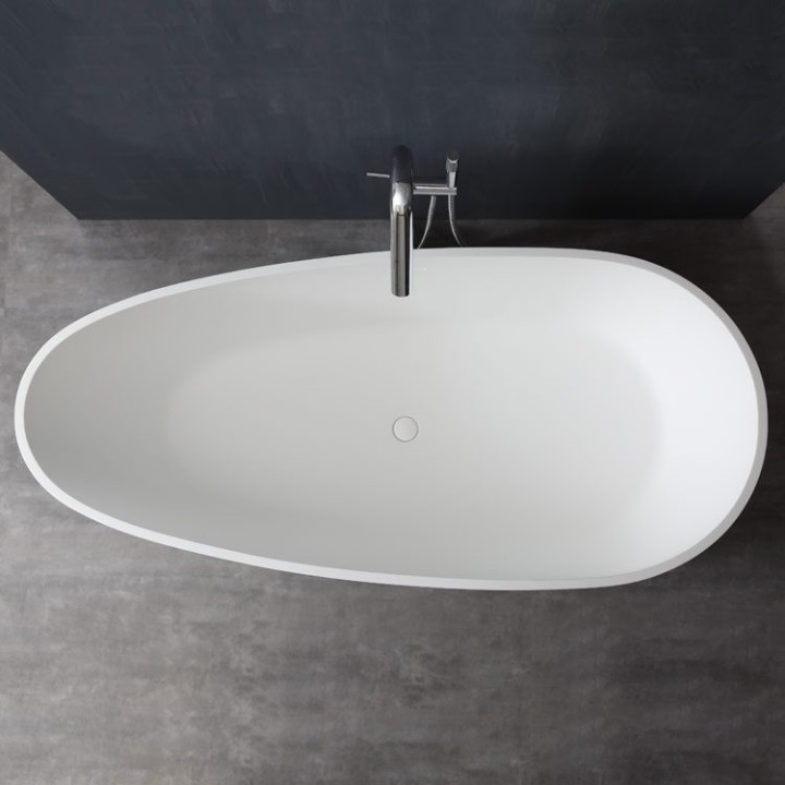 Volně stojící vana StoneArt BS-505 bílá 171×85 matná