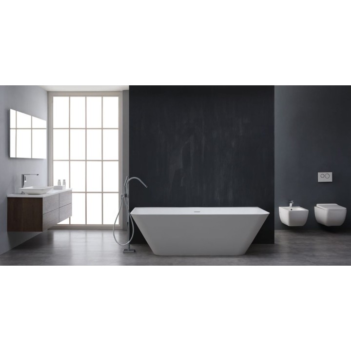 Volně stojící vana StoneArt BS-519 bílá 180×85 lesklá