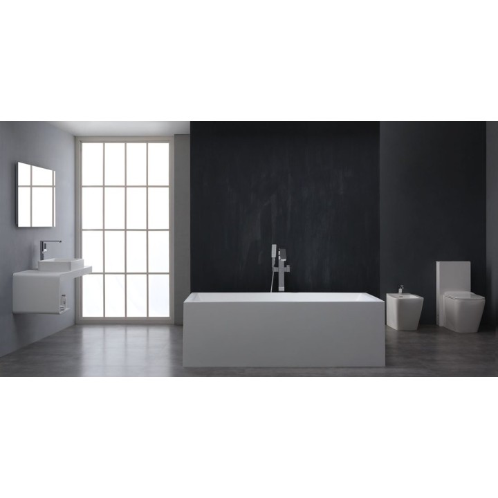 Volně stojící vana StoneArt BS-523 bílá 180×81 matná
