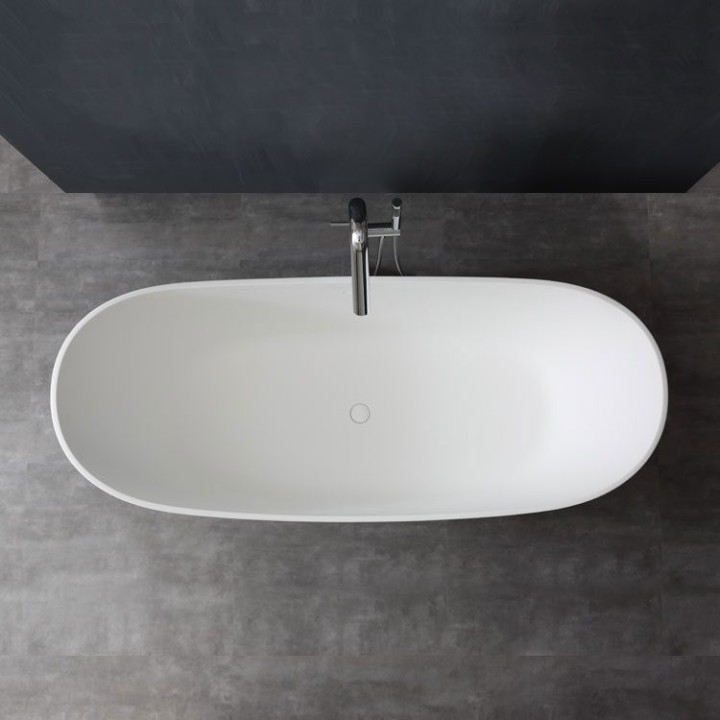Volně stojící vana StoneArt BS-526 bílá 185×79 matná